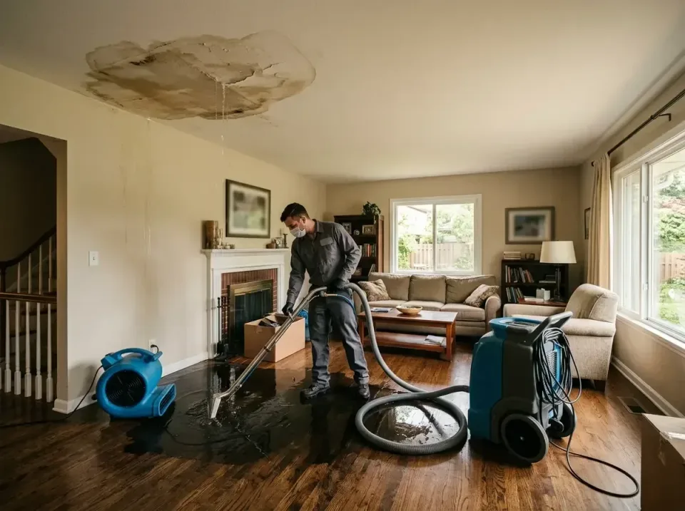 attic-pipe-burst-ceiling-drip-008 — frequently asked questions, Water Damage Restoration & Carpet Care in Blue Earth, MN